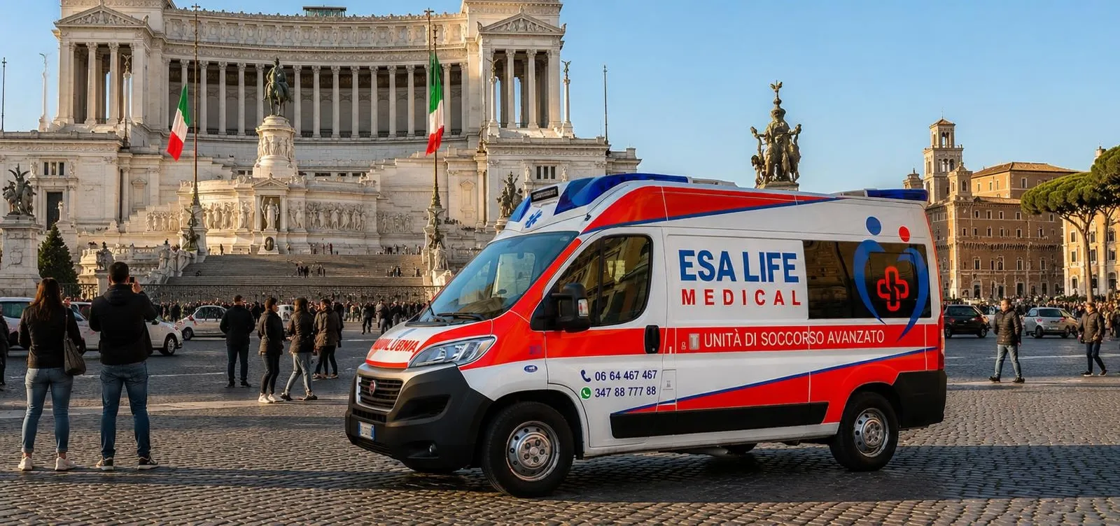 Ambulanza Esa Life Medical: panoramica dei servizi di trasporto sanitario privato a Roma